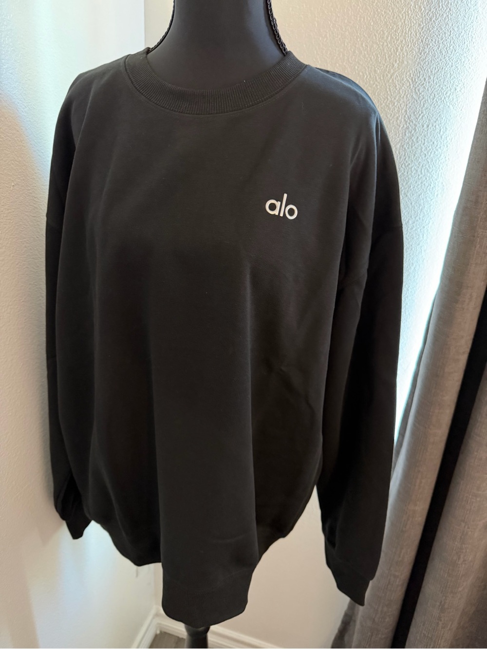 Alo accolade Black Crewneck Sweatshirt